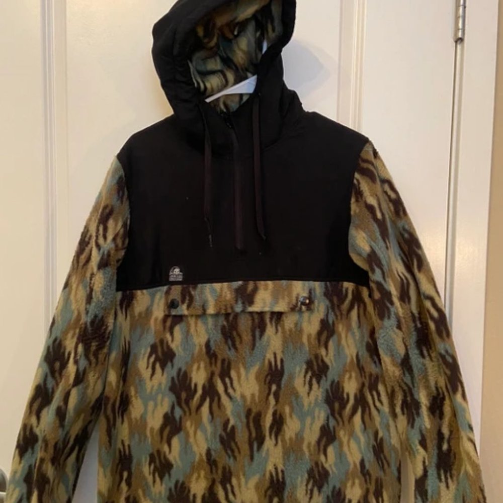Lurking Class by Sketchy Fuegoflage Anorak Fleece Jacket